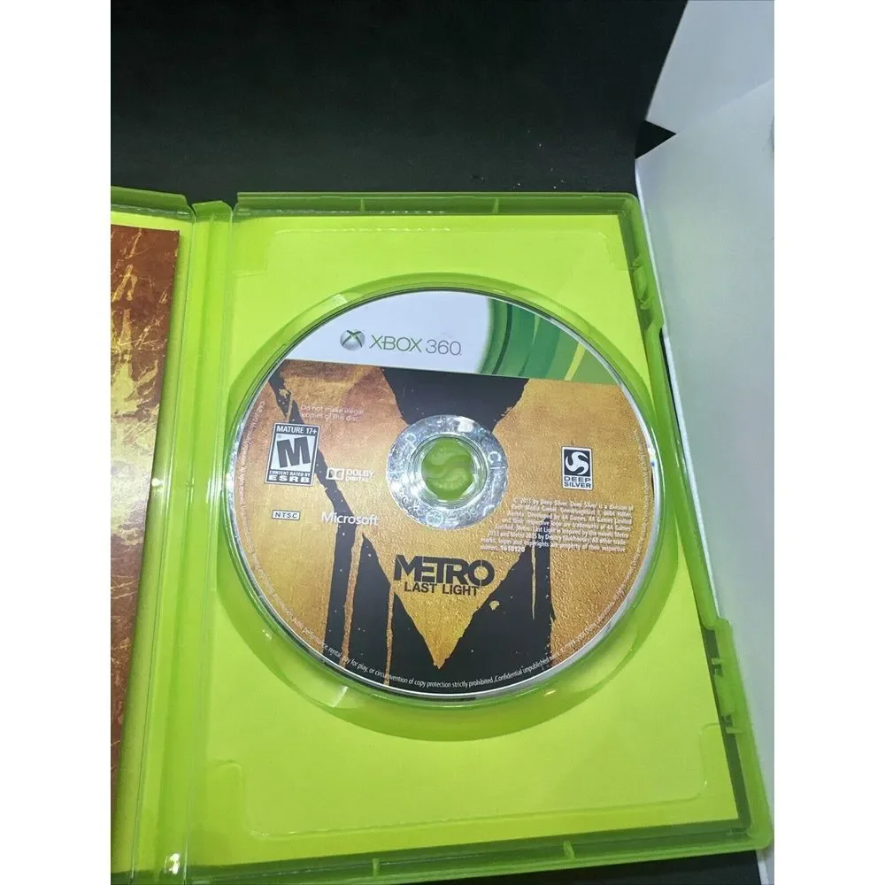 Metro: Last Light‎ (Xbox 360, 2013) Complete Tested Working
